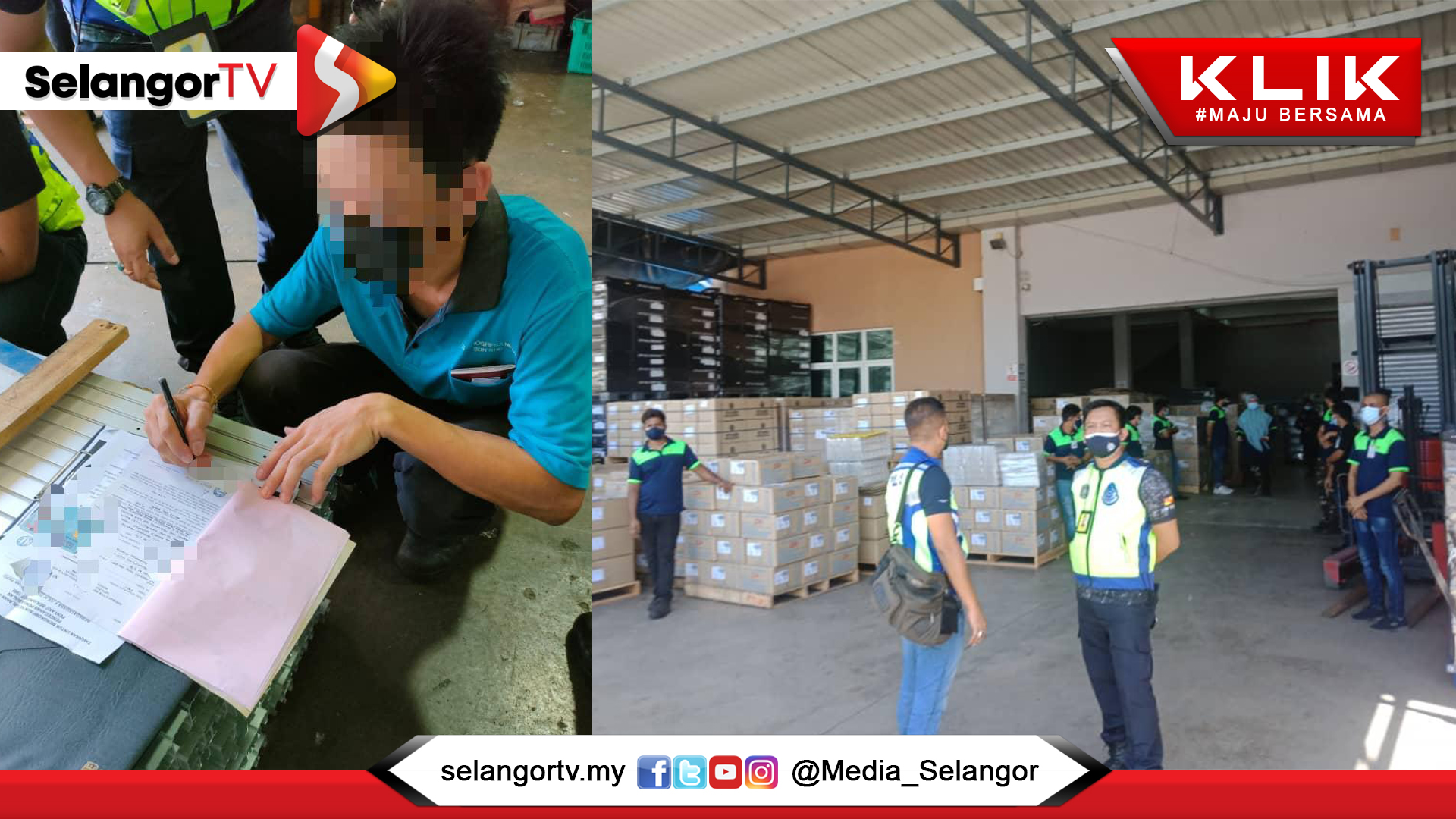 Premis Beroperasi Tanpa Kebenaran Dikompaun SelangorTV