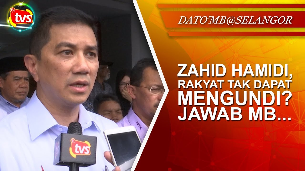 Zahid Hamidi, rakyat tak dapat mengundi? Jawab MB…  TV 