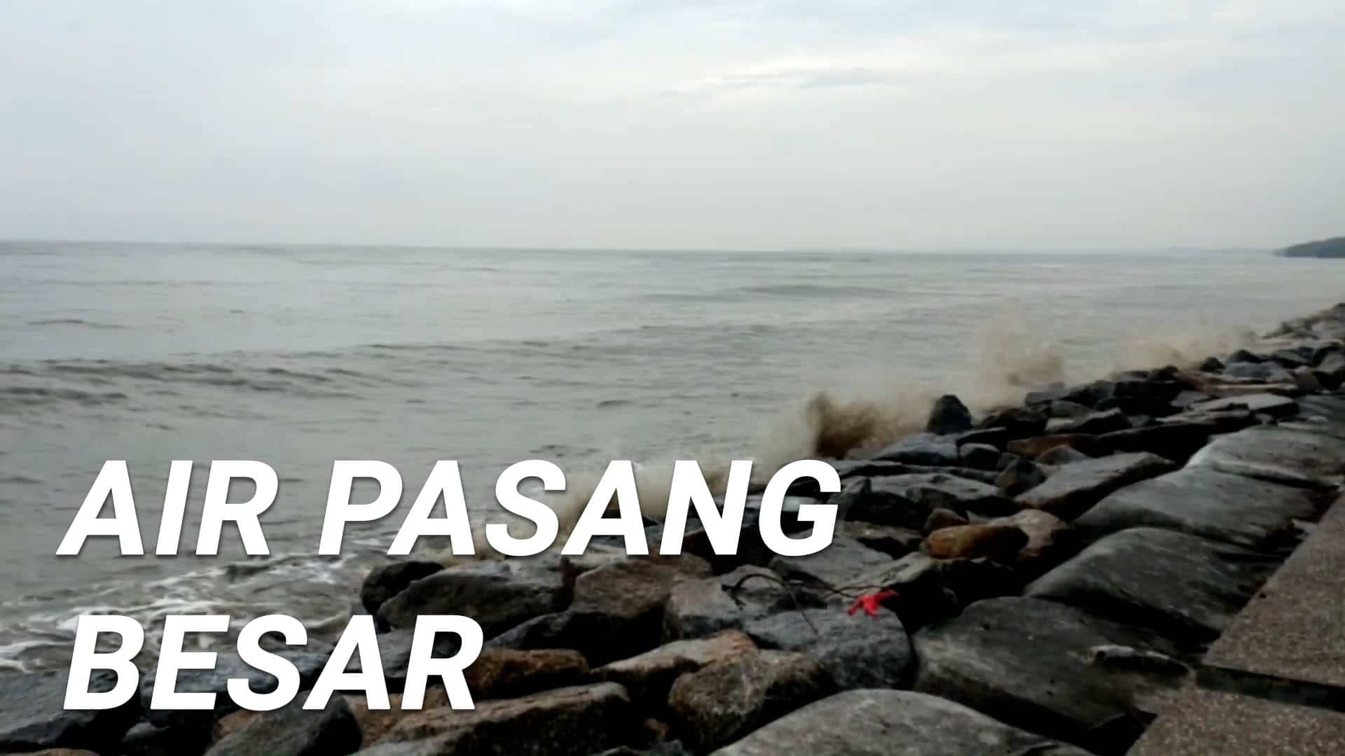 Fenomena air  laut  pasang  besar di  Selangor SelangorTV