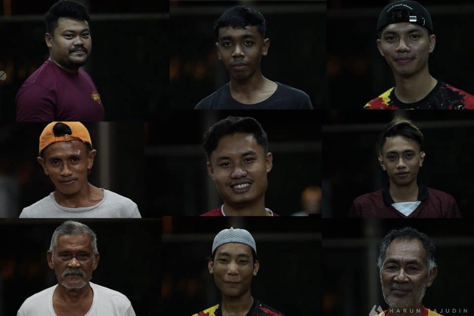 Gambar Potret para pemain gasing Bukit Kapar Klang.